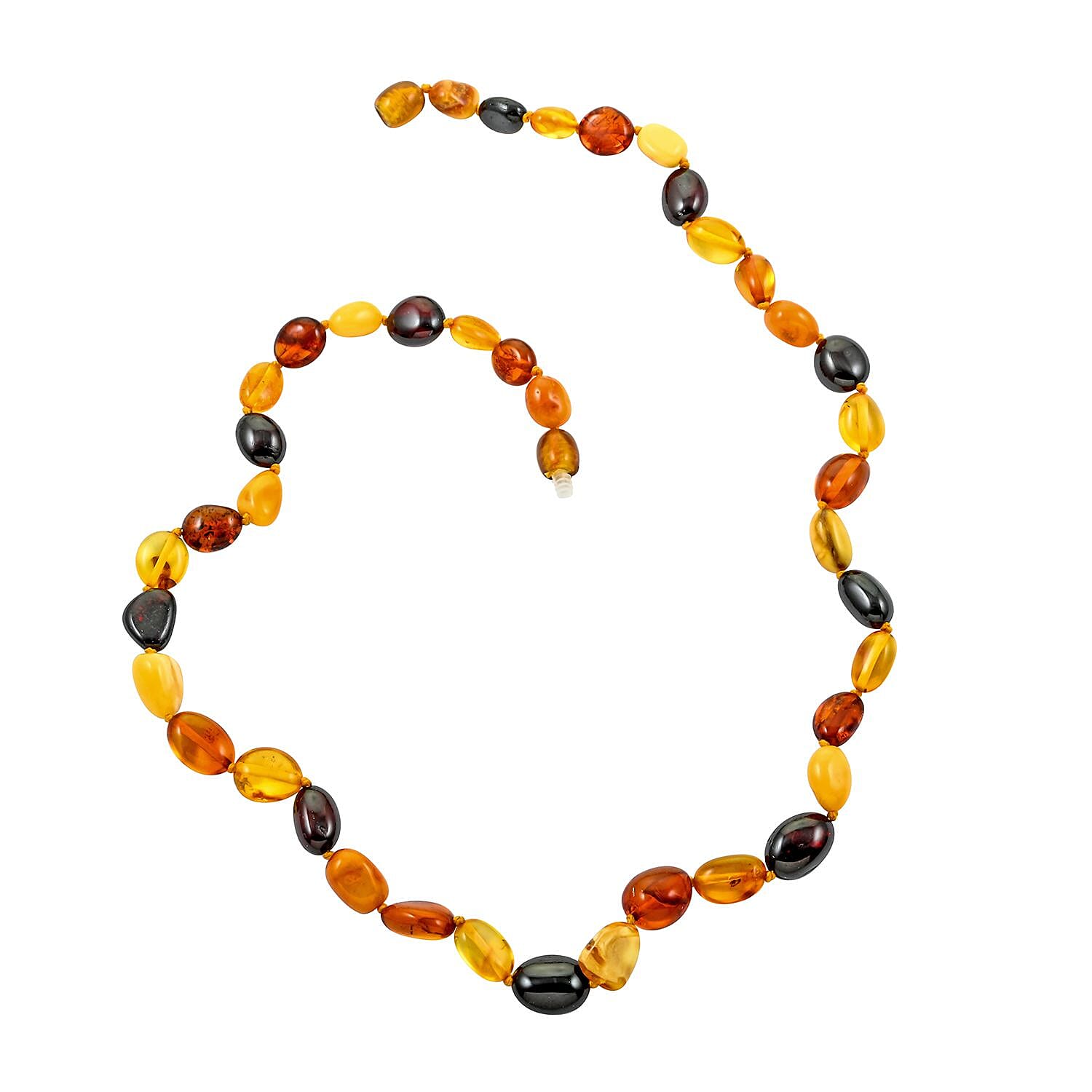 Amber Beaded Necklace 18 Inches For Women