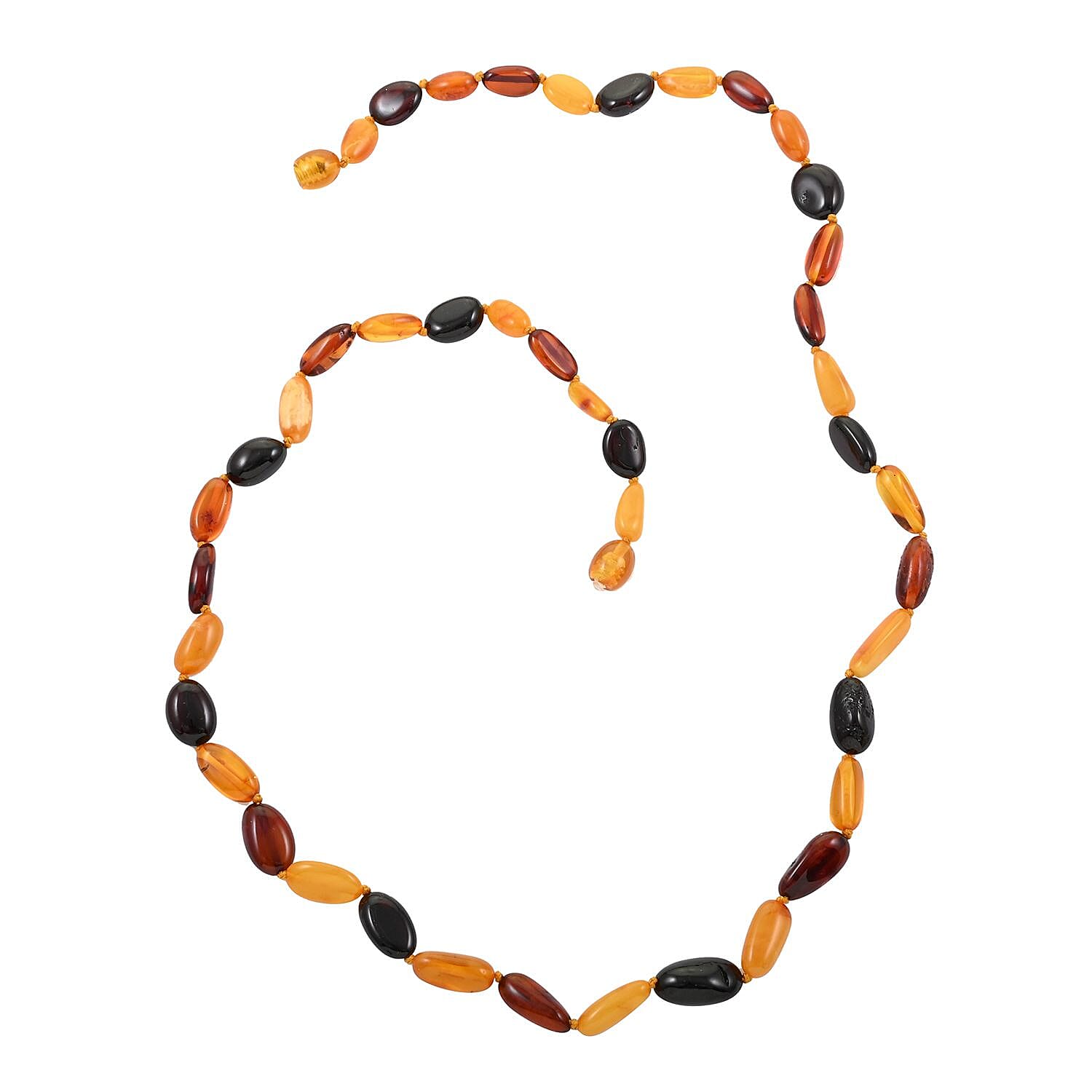 Baltic Amber Beaded Necklace 20"