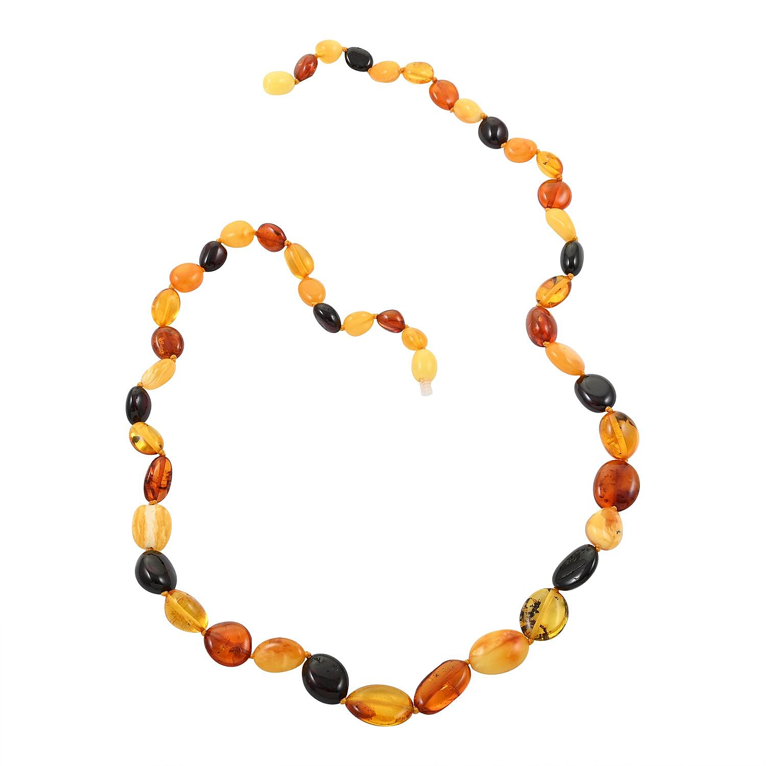 Baltic Amber Beaded Style Necklace 24 Inches