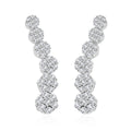 Diamond Earrings in Platinum Over Sterling Silver 0.50 ctw - Sticky add to cart bar