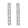 Diamond Earrings in Platinum Over Sterling Silver 0.07 ctw - Sticky add to cart bar
