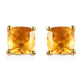 Premium BURITI Fire Opal Solitaire Stud Earrings in Vermeil Yellow Gold Over Sterling Silver 1.25 ctw - Sticky add to cart bar