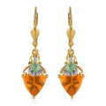 D'Joy Premium BURITI Fire Opal and Multi Gemstone Earrings in Vermeil Yellow Gold Over Sterling Silver 2.50 ctw - Sticky add to cart bar