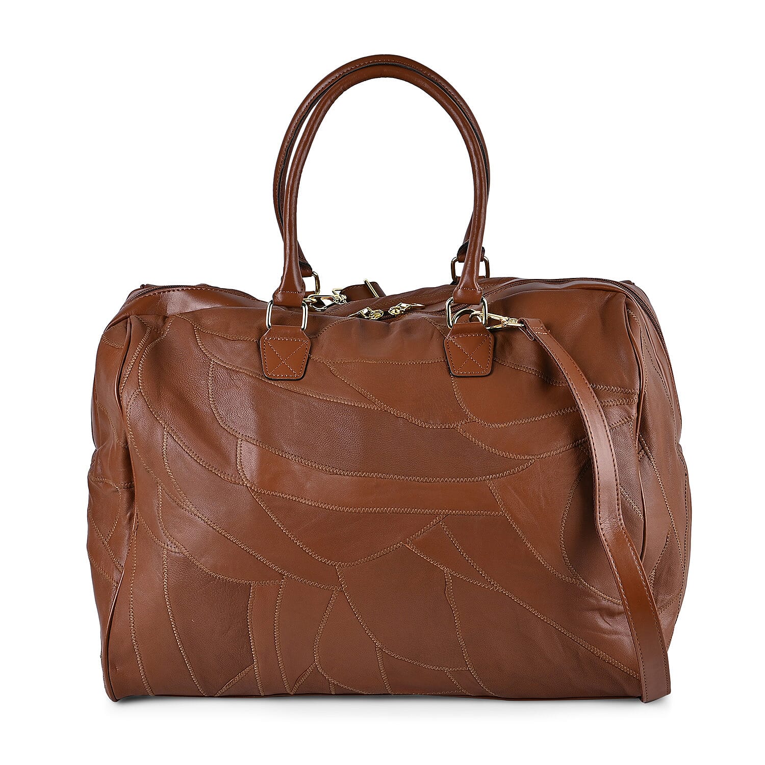TLV Green Sheepskin Leather Travel Bag (18