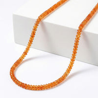 Doorbuster Certified & Appraised Iliana 18K Yellow Gold AAAA Viceroy Spessartine Garnet Beaded Graduation Necklace 18 Inches with 2 Inch Extender 90.00 ctw