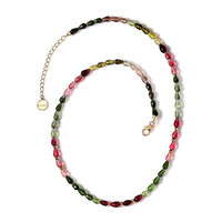 Certified & Appraised Iliana AAAA Multi-Tourmaline 50.00 ctw Beaded Graduation Necklace in 18K Yellow Gold 18-20 Inches
