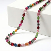 Certified & Appraised Iliana 18K Yellow Gold AAA Multi-Tourmaline Beaded Graduated Necklace 18 Inches with 2 Inch Extender 105.00 ctw