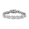 Moissanite Bracelet in Platinum Over Sterling Silver (6.50 In) 9.50 ctw - Sticky add to cart bar