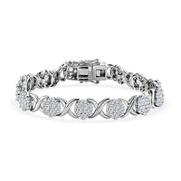 Moissanite Bracelet in Platinum Over Sterling Silver (6.50 In) 9.50 ctw