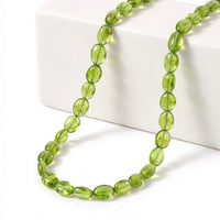 Certified & Appraised Luxoro 14K Yellow Gold AAA Peridot Beaded Graduated Necklace 18 Inches with 2 Inch Extender 130.00 ctw
