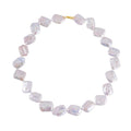 White Keshi Pearl 359.00 ctw Necklace in 14K Yellow Gold Over Sterling Silver 20 Inches - Sticky add to cart bar