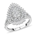 14K White Gold Diamond (I1) Ring (Size 7.0) (4.6 g) 1.00 ctw - Sticky add to cart bar