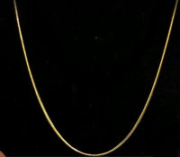 14K Yellow Gold Over Sterling Silver Fancy Necklace 24 Inches 10 Grams