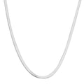 Sterling Silver Herringbone Chain Made in Arezzo Italy Necklace (20 Inches) (7.1 g) - Sticky add to cart bar