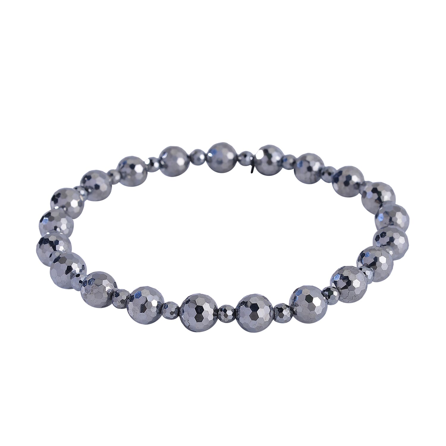 Terahertz 75.60 ctw Beaded Stretch Anklet