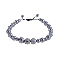 Terahertz Rice and Bead Stretch Anklet 73.35 ctw