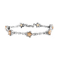 Simulated Champagne Diamond Bracelet in Stainless Steel (7.00 In) 7.15 ctw - Sticky add to cart bar