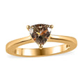 AAA Turkizite Solitaire Ring in Vermeil Yellow Gold Over Sterling Silver (Size 10.0) 1.15 ctw - Sticky add to cart bar