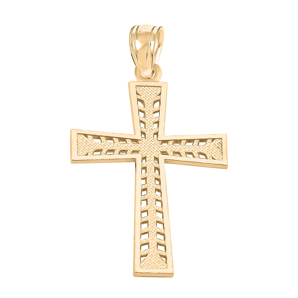 Made in America 10K Yellow Gold Cross Pendant 1.30 Grams