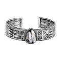 Artisan Crafted White Buffalo Cuff Bracelet in Sterling Silver (7.25 In) 16.00 ctw - Sticky add to cart bar