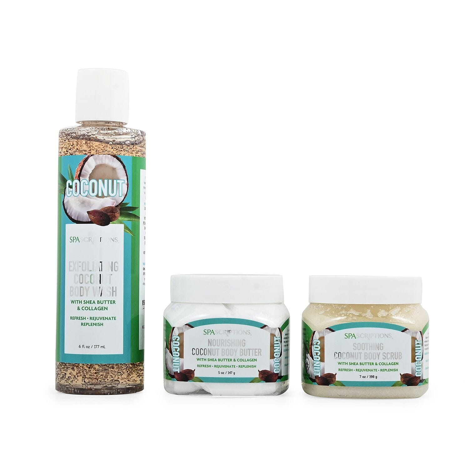 Spascriptions Spathecary Bodycare 3pc Gift Set - Coconut