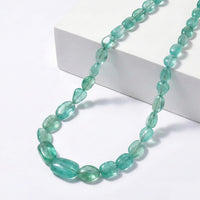 Certified & Appraised Rhapsody 950 Platinum AAAA Emerald Beaded Graduated Necklace 18-20 Inches with Extender 170.00 ctw