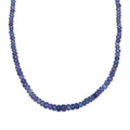 10K Yellow Gold Tanzanite Beaded Necklace 18 Inches 121.80 ctw - Sticky add to cart bar