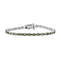 Tanzanian Natural Green Apatite Tennis Bracelet in Platinum Over Sterling Silver (7.25 In) 8.70 ctw - Sticky add to cart bar