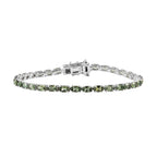 Tanzanian Natural Green Apatite Tennis Bracelet in Platinum Over Sterling Silver (7.25 In) 8.70 ctw