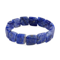 Sodalite Block Stretch Bracelet 150.00 ctw - Sticky add to cart bar