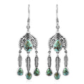 Artisan Crafted Blue Moon Turquoise Eagle Earrings in Sterling Silver 5.50 ctw - Sticky add to cart bar