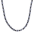 Terahertz and Shungite Necklace 20 Inches in Rhodium Over Sterling Silver 227.50 ctw - Sticky add to cart bar