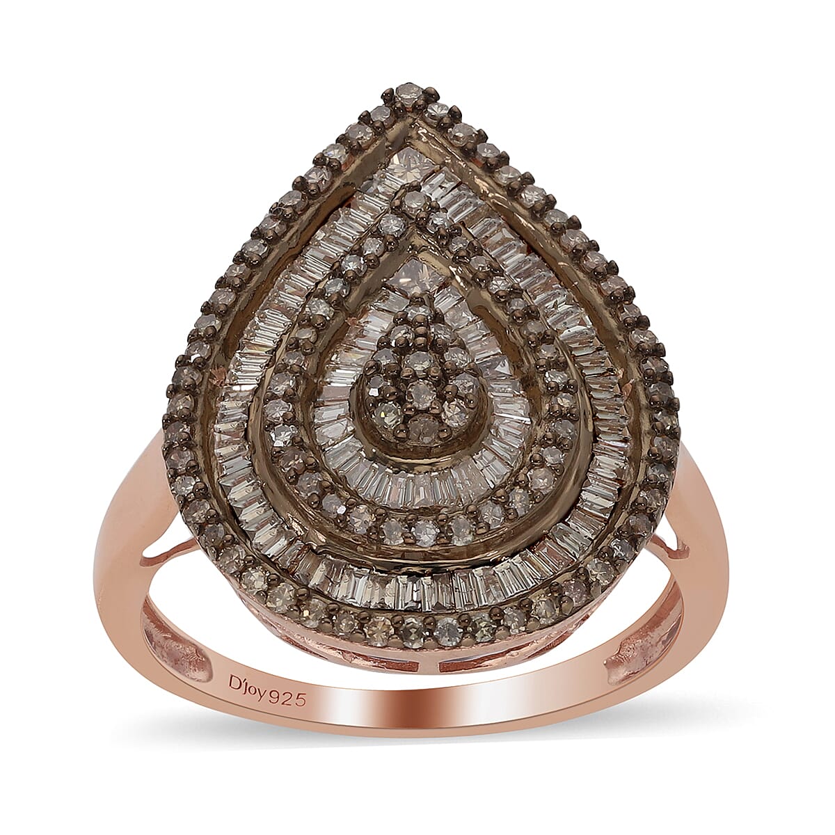 Rosé Royale Natural Champagne Diamond Ring