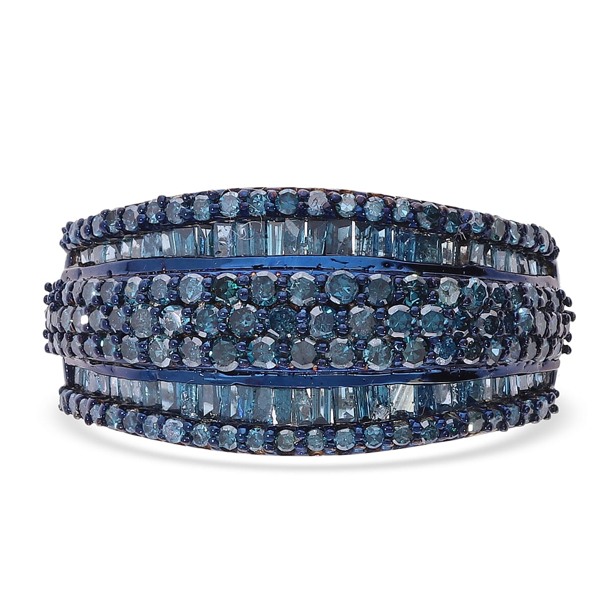 Diamond Regal Layers Ring in Sterling Silver