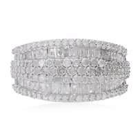 Diamond Regal Layers Ring in Sterling Silver