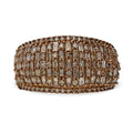 Natural Champagne Diamond Ring in Vermeil Rose Gold Over Sterling Silver 1.00 ctw - Sticky add to cart bar