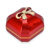 Red Solid Luxurious Polished Necklace and Pendant's Jewelry Box with Led Light (2.8"x2.8"x2.4")