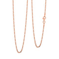 14K Rose Gold Over Sterling Silver Chain 24 Inches 3.10 Grams - Sticky add to cart bar