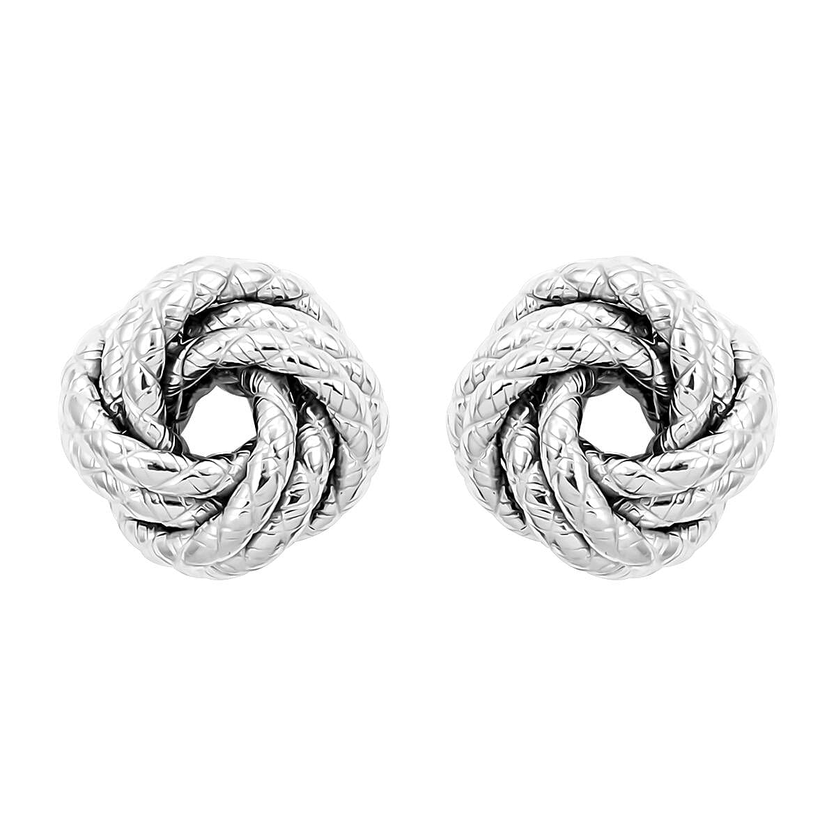Sterling Silver Knot Earrings (2.20 g)