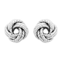 Sterling Silver Knot Earrings (2.20 g)