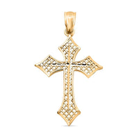Made in America 10K Yellow Gold Cross Pendant 0.56 Grams