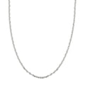14K White Gold 4.15mm Filk Chain Necklace 22 Inches 8.60 Grams - Sticky add to cart bar