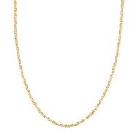 Polished 4mm Filk Chain Necklace in 14K Yellow Gold 8.85 Grams 22 Inches