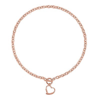 Cable Link Chain Necklace (20.5 Inches) in Rosetone