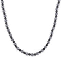 Terahertz, Shungite Necklace 20 Inches in Silvertone 162.50 ctw - Sticky add to cart bar