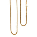 22K Yellow Gold Foxtail Necklace 20 Inches 19.65 Grams - Sticky add to cart bar