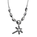 D'Joy Artisan Crafted White Buffalo 31.50 ctw Dragonfly Necklace 18-20 Inches in Sterling Silver - Sticky add to cart bar
