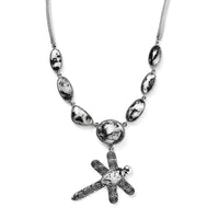 D'Joy Artisan Crafted White Buffalo 31.50 ctw Dragonfly Necklace 18-20 Inches in Sterling Silver