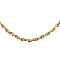 10K Yellow Gold 1mm Rope Necklace (18 Inches) (1.20 g)