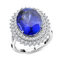 Doorbuster Certified & Appraised Rhapsody 950 Platinum AAAA Tanzanite, Diamond (E-F, VS) (1.41 cts) Ring (Size 10.0) (11.50 g) 12.00 ctw - Sticky add to cart bar